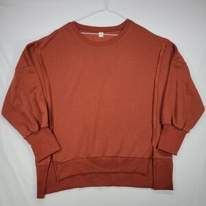 Anrabess Sweater Women's Large Terracotta Rust Color
